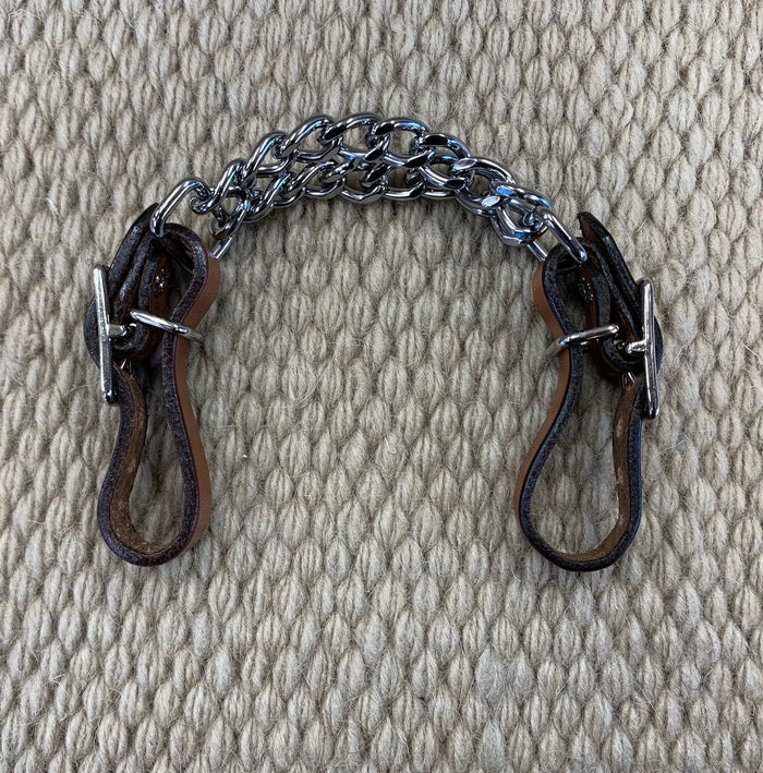 CURB STRAP - CS21 - 1/2" Double Chain Antiqued