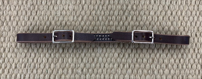 CURB STRAP - CS13 - 1/2" Double Buckle Latigo