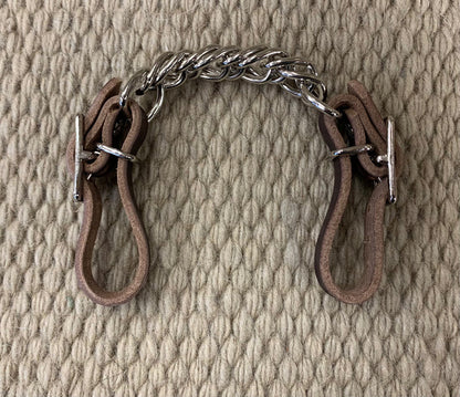 CURB STRAP - CS01 - 1/2" Flat Chain Latigo