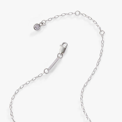 Initial B Precious Elongated Necklace