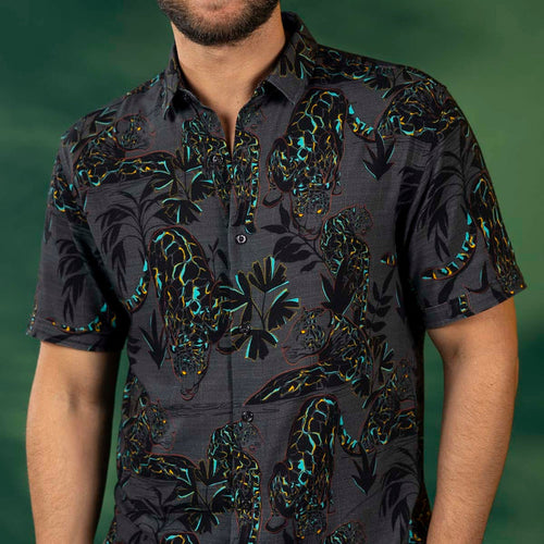 RSVLTS RSVLTS Bamboo Short Sleeve Shirt Jag Noir – Bamboo Short Sleeve Shirt Jag Noir – Bamboo Short Sleeve Shirt