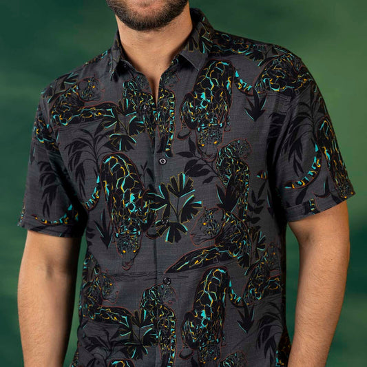 RSVLTS RSVLTS Bamboo Short Sleeve Shirt Jag Noir – Bamboo Short Sleeve Shirt Jag Noir – Bamboo Short Sleeve Shirt