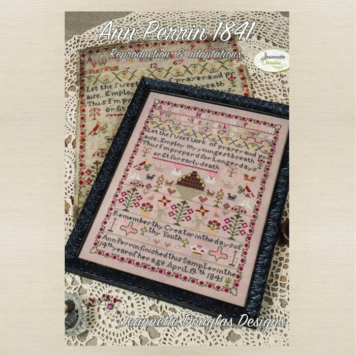 Jeannette Douglas Designs - Ann Perrin 1841 - Booklet Chart and/or Roxy Floss Conversion
