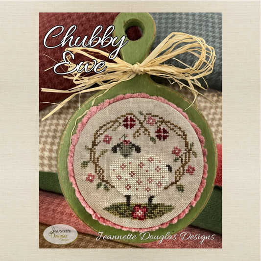 Jeannette Douglas Designs - Chubby Ewe - Booklet Chart and/or Roxy Floss Conversion