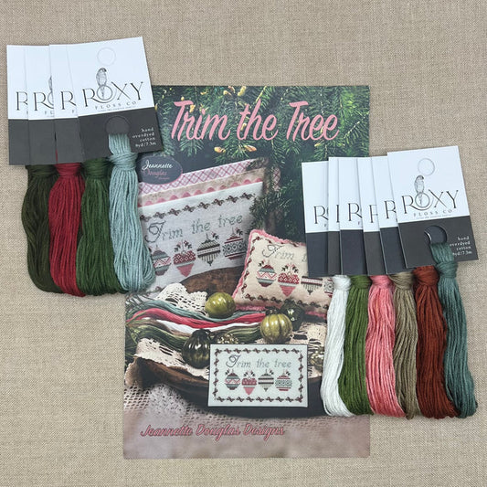 Jeannette Douglas Designs - Trim the Tree - Booklet Chart and/or Roxy Floss Conversion