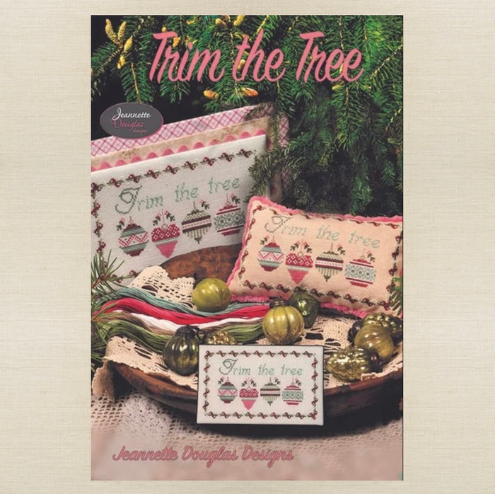 Jeannette Douglas Designs - Trim the Tree - Booklet Chart and/or Roxy Floss Conversion