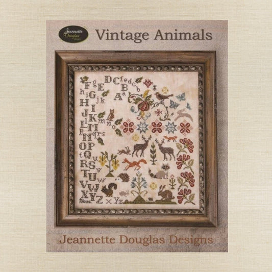 Jeannette Douglas Designs - Vintage Animals - Booklet Chart and/or Roxy Floss Conversion
