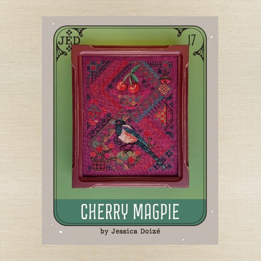 JEDxStitch - Cherry Magpie - Booklet Chart IH and/or Roxy Floss Co Floss