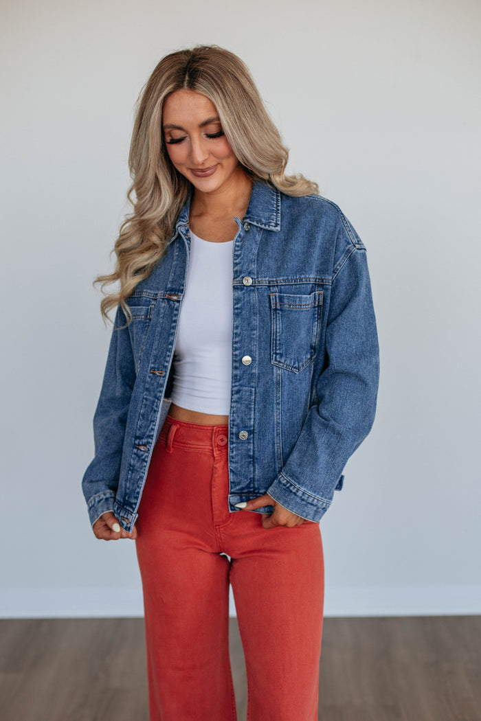 Jessi Denim Jacket - Dark Wash