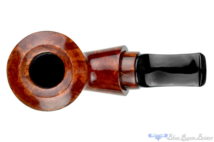 Blue Room Briars is proud to present this Johny Pipes Bent Rhodesian Reverse Calabash