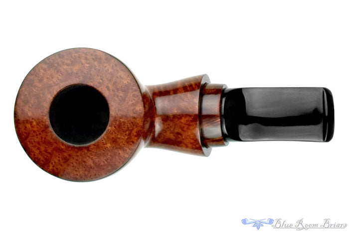 Blue Room Briars is proud to present this Johny Pipes Bent Wide Scoop Reverse Calabash