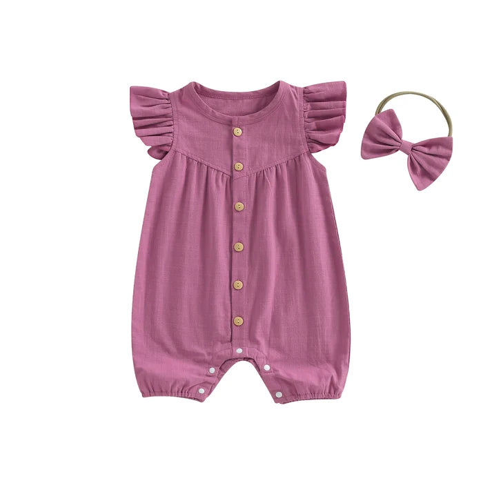 JOSIE Summer Jumpsuit with Headband