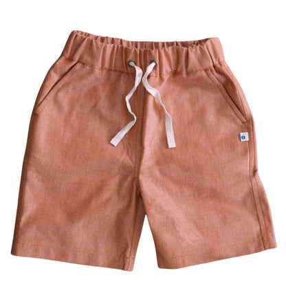 Jules Shorts - Orange Chambray