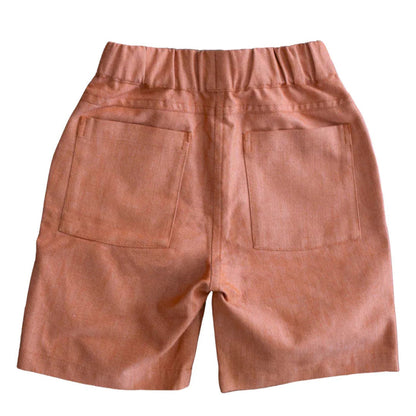 Jules Shorts - Orange Chambray