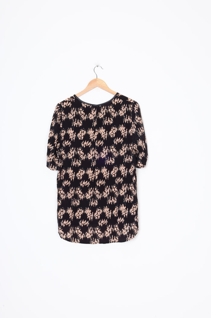 Juliette Hogan (NZ made) Womens Black Top Size 12
