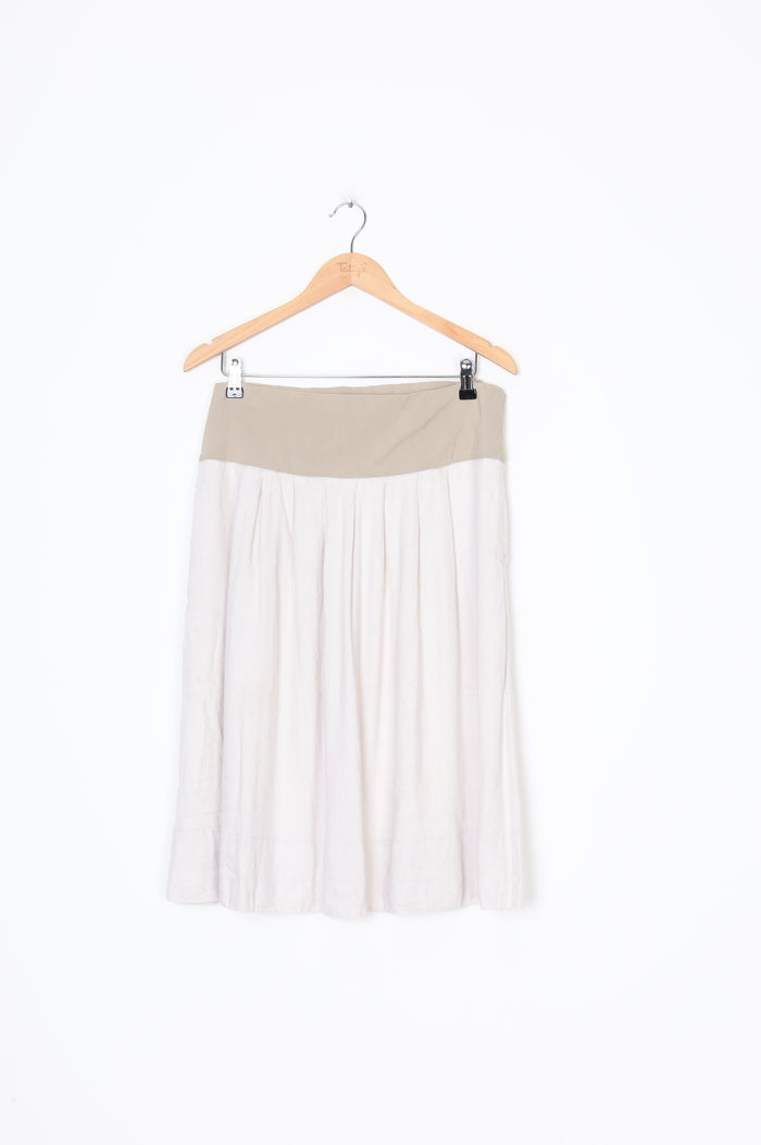 Juna Womens Beige Skirt Size 14