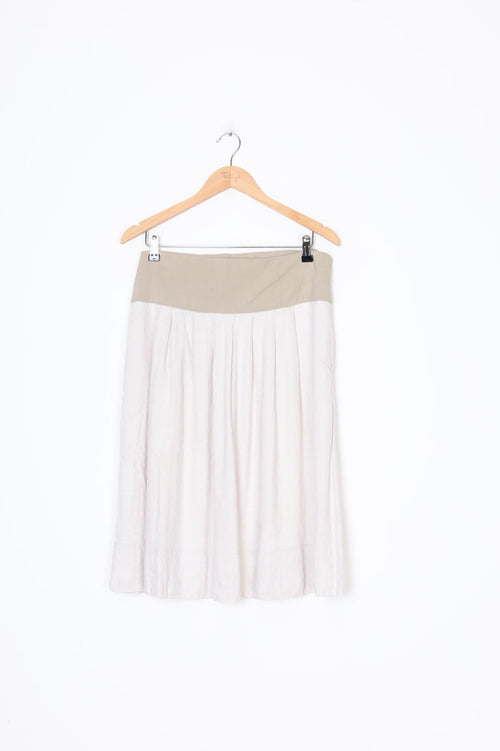 Juna Womens Beige Skirt Size 14