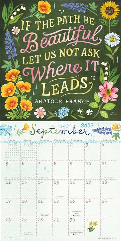 Katie Daisy 2027 Wall Calendar by Katie  Daisy