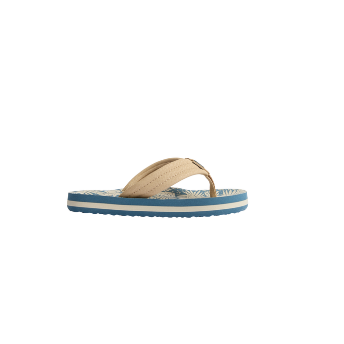 Kids Ahi - Blue/Tan Palm - Right Side View