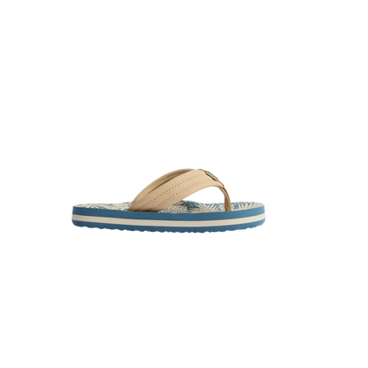 Kids Ahi - Blue/Tan Palm - Right Side View