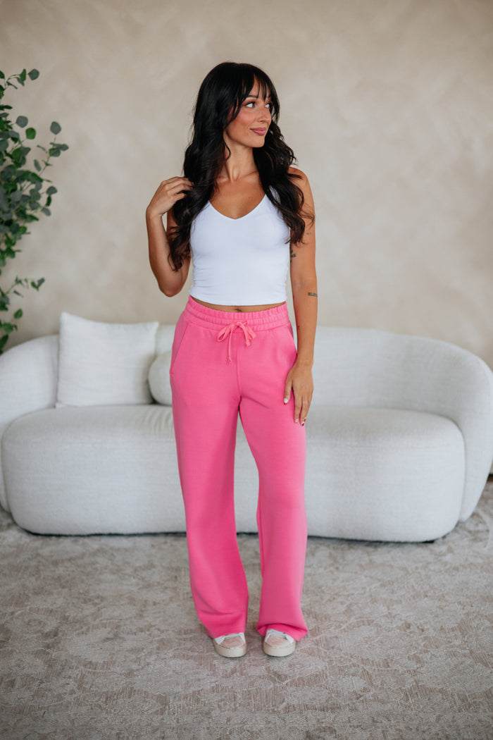 Kirsten Lounge Pants - Punch Pink