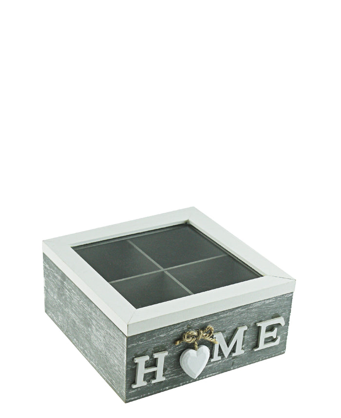 Kitchen Life Home Tea Box Small - Grey