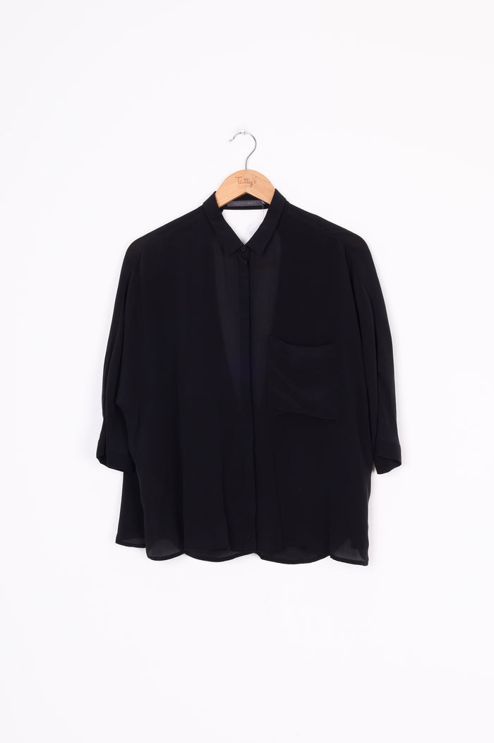 Knuefermann Womens Black Top Size XS