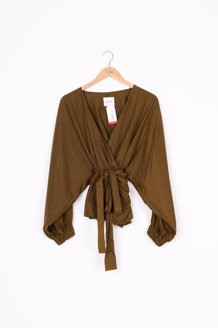 Kowtow Womens Green Top Size M