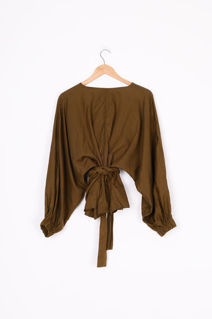 Kowtow Womens Green Top Size M