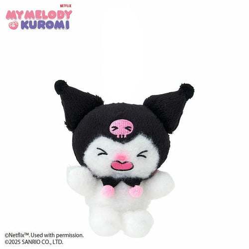 Kuromi Crying Plush Mascot Keychain (My Melody & Kuromi Netflix Series) Accessory Japan Original
