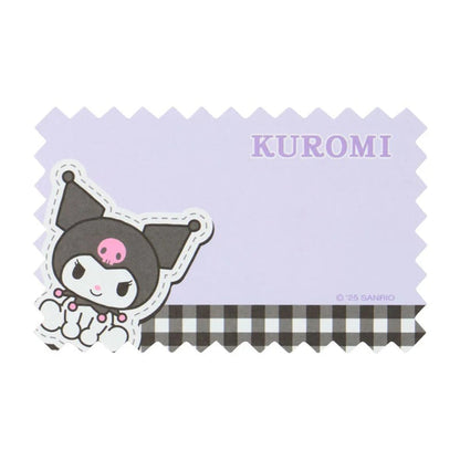 Kuromi Gingham Mini Memo Sheets Stationery Japan Original