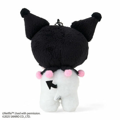 Kuromi Lovestruck Plush Mascot Keychain (My Melody & Kuromi Netflix Series) Accessory Japan Original