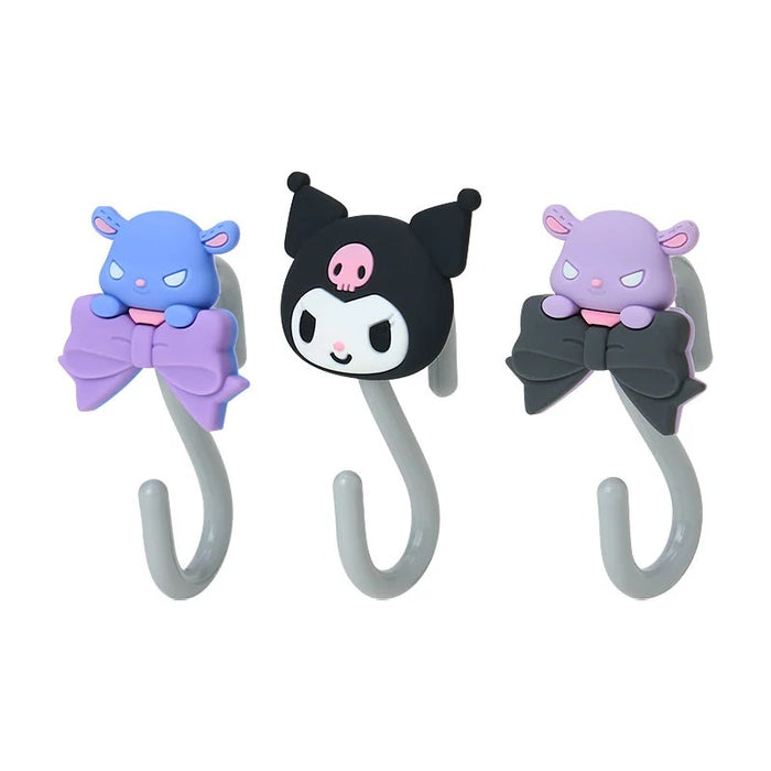 Kuromi OSHI Grid System S-Hook (Set of 3) Home Goods Japan Original