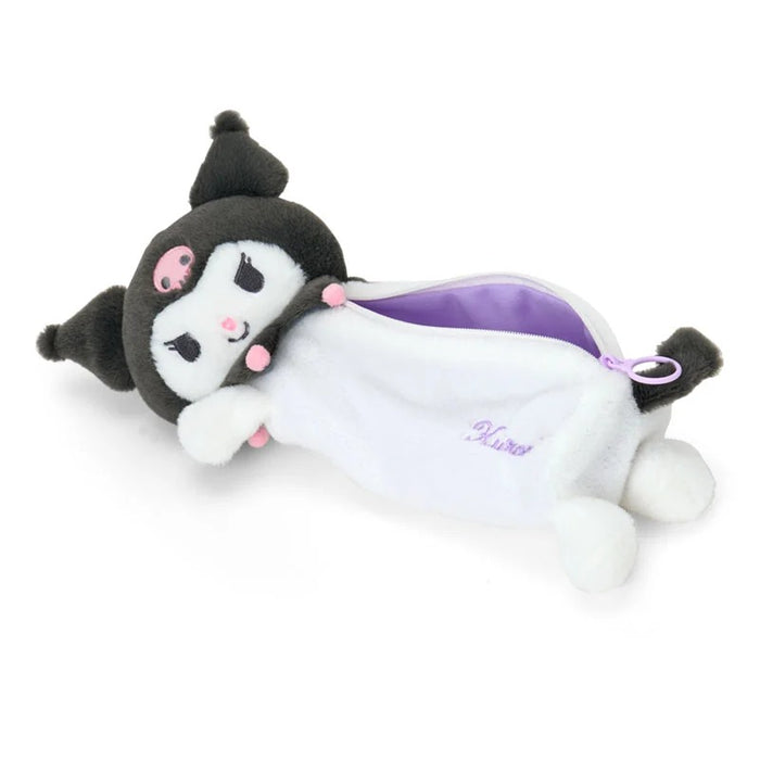 Kuromi Plush Pal Pencil Case (Side Pose) Stationery Japan Original