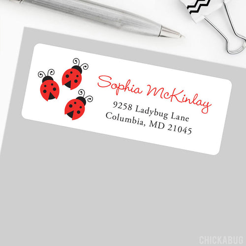 Ladybug Address Labels