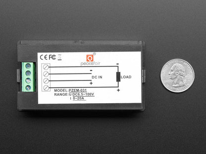 Large Panel-Mount Digital Power Meter - 6.5V to 100VDC up to 20A by The Pi Hut - The Pi Hut