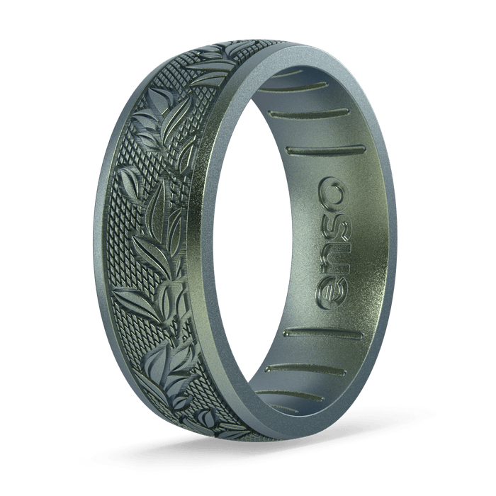 Etched Signature Silicone Ring - Laurel