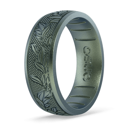 Etched Signature Silicone Ring - Laurel