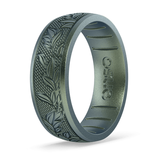 Etched Signature Silicone Ring - Laurel
