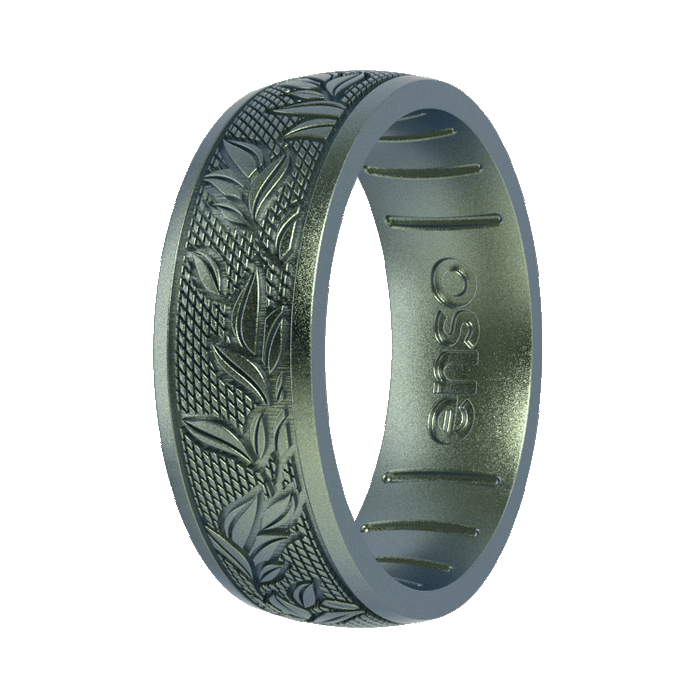 Etched Signature Silicone Ring - Laurel
