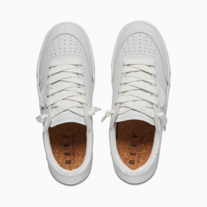 Lay Day Seas - White Leather - Top View