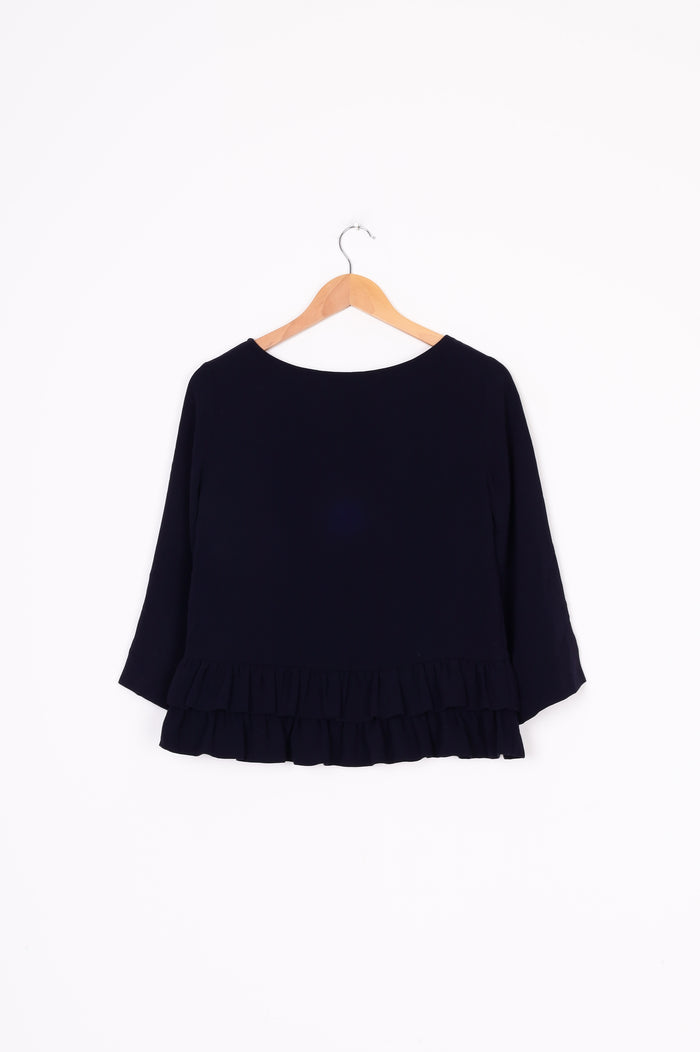 Liam Womens Blue Top Size S