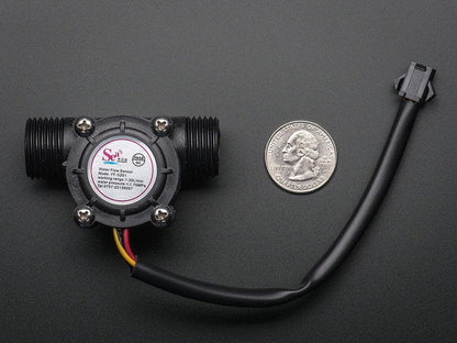 Liquid Flow Meter -  Plastic 1/2" NPS Threaded [Discontinued] by The Pi Hut - The Pi Hut