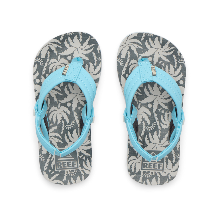 Little Ahi - Light Blue Palm - Top View