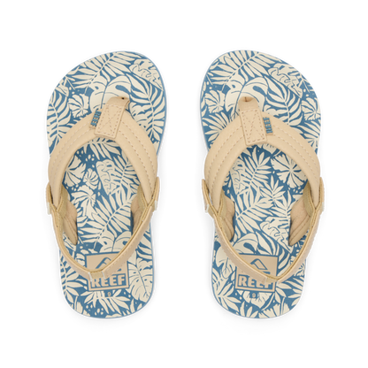 Little Ahi - Blue/Tan Palm - Top View