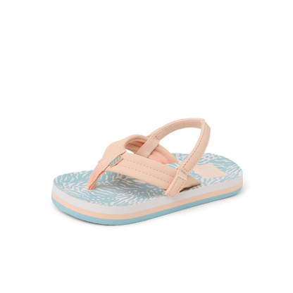 Little Ahi - Peach/Blue Animal - Left Side View