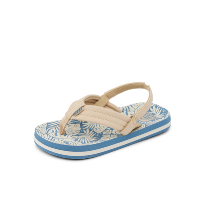 Little Ahi - Blue/Tan Palm - Left Side View