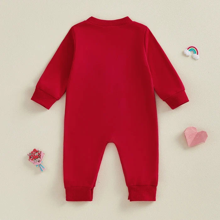 LITTLE LOVE Plush Heart Jumpsuit