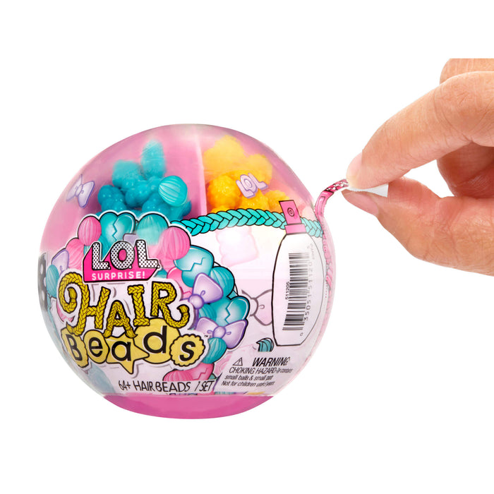 Hair Beads Tots ball being opened