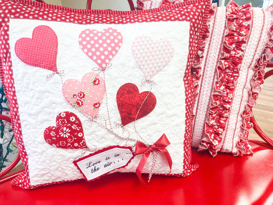 "Love is in the Air..." Pillow (Downloadable Sewing Pattern)